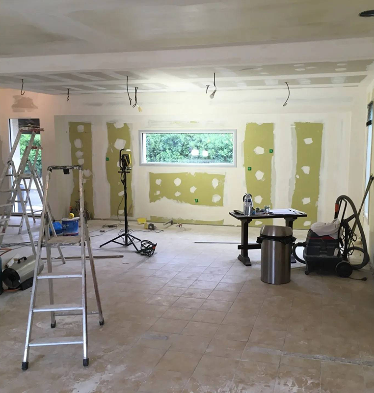 rénovation mur