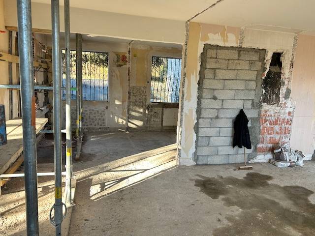 travaux mur